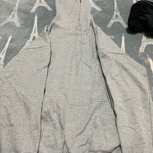 Plain gray hoodie